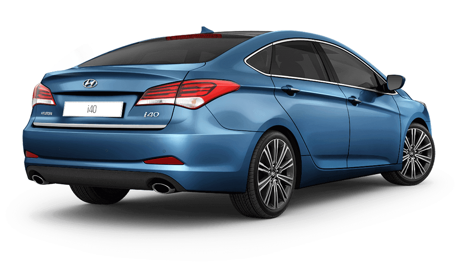 Zadní pohled na vůz Hyundai i40