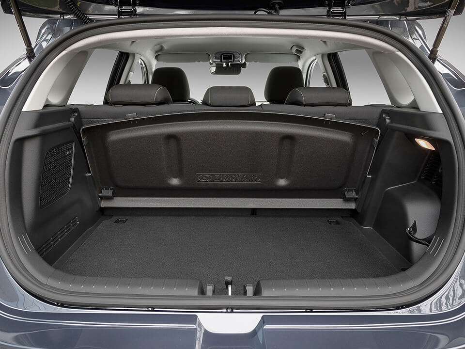 Close-up of the boot of the all-new Hyundai i20